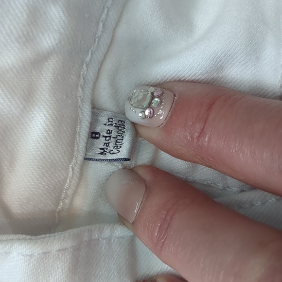 💙new item💙Jennifer Lopez white cropped jeans - Picture 11 of 14